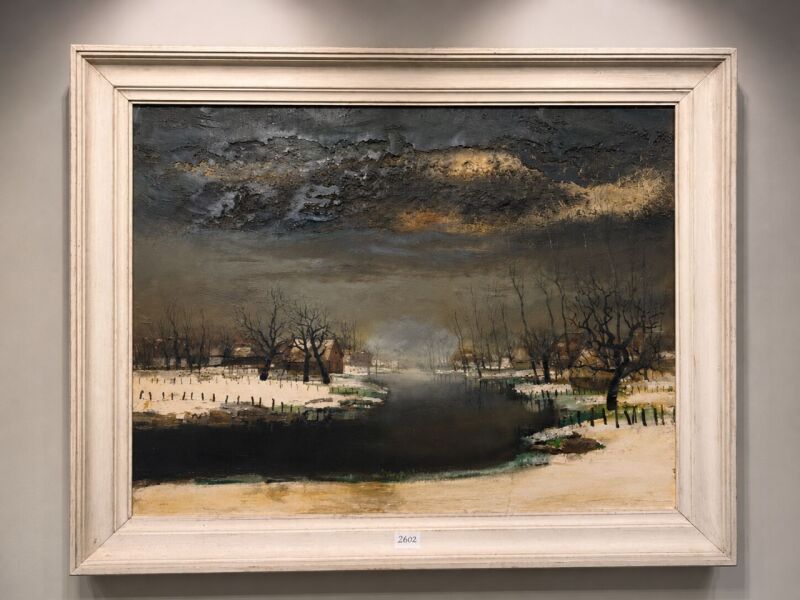Lucien Van den Driessche (1926 – 1991) – „Leie v zime“